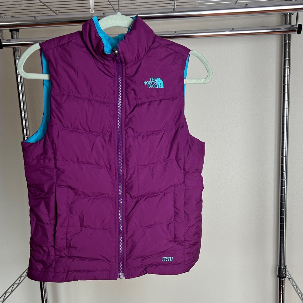 The North Face Kids Vest in Purple and Blue